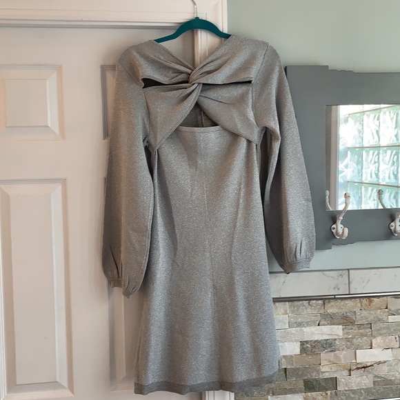 NWT J. Crew Lurex Twist Back Dress - Picture 14 of 15